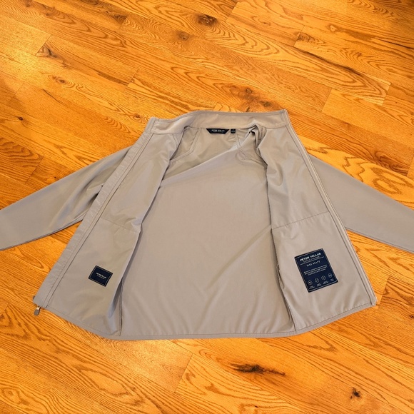 LIKE NEW Peter Millar Flex Adapt Wind Cheater Shell in British Grey (Size S) - Picture 12 of 14